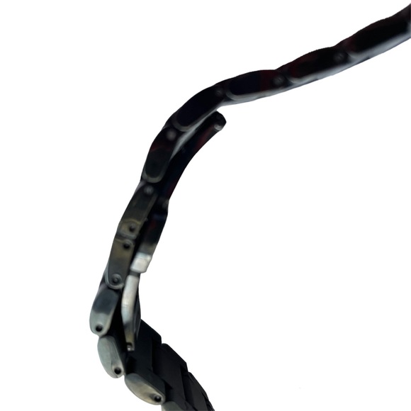 Black Stainless Steel Link Apple Watch Band 38 40 41mm NEW - Picture 9 of 11